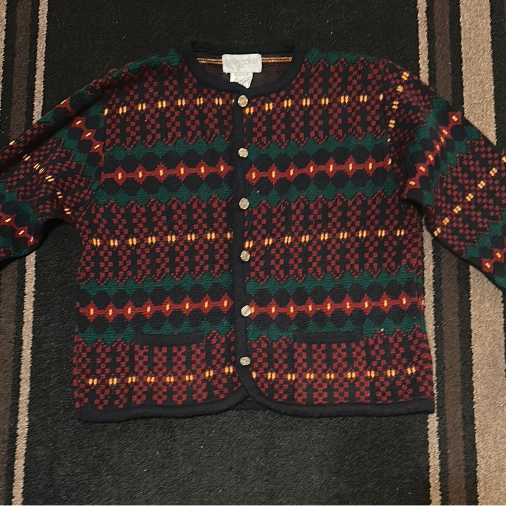 Colorful Patterned Cardigan